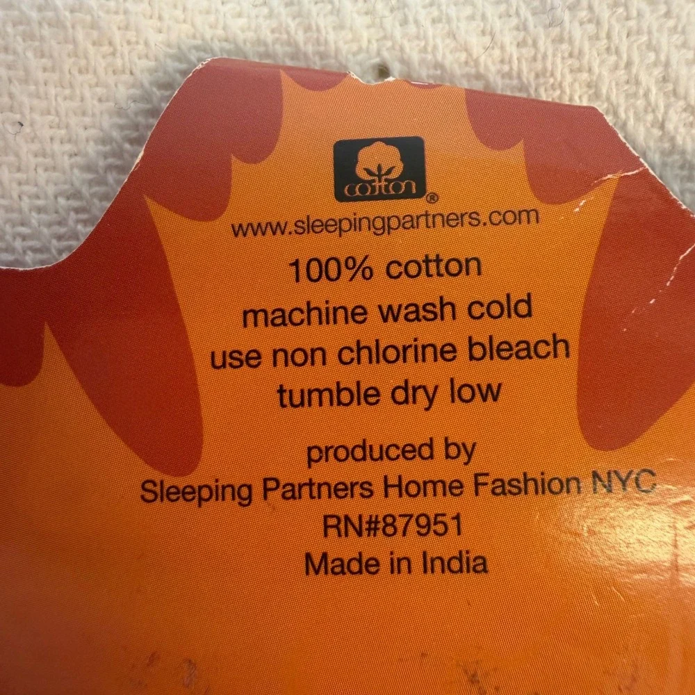 Sleeping Partners Give Thanks Squirrel Acorn Cotton Kitchen Towels Set of 2 Fall